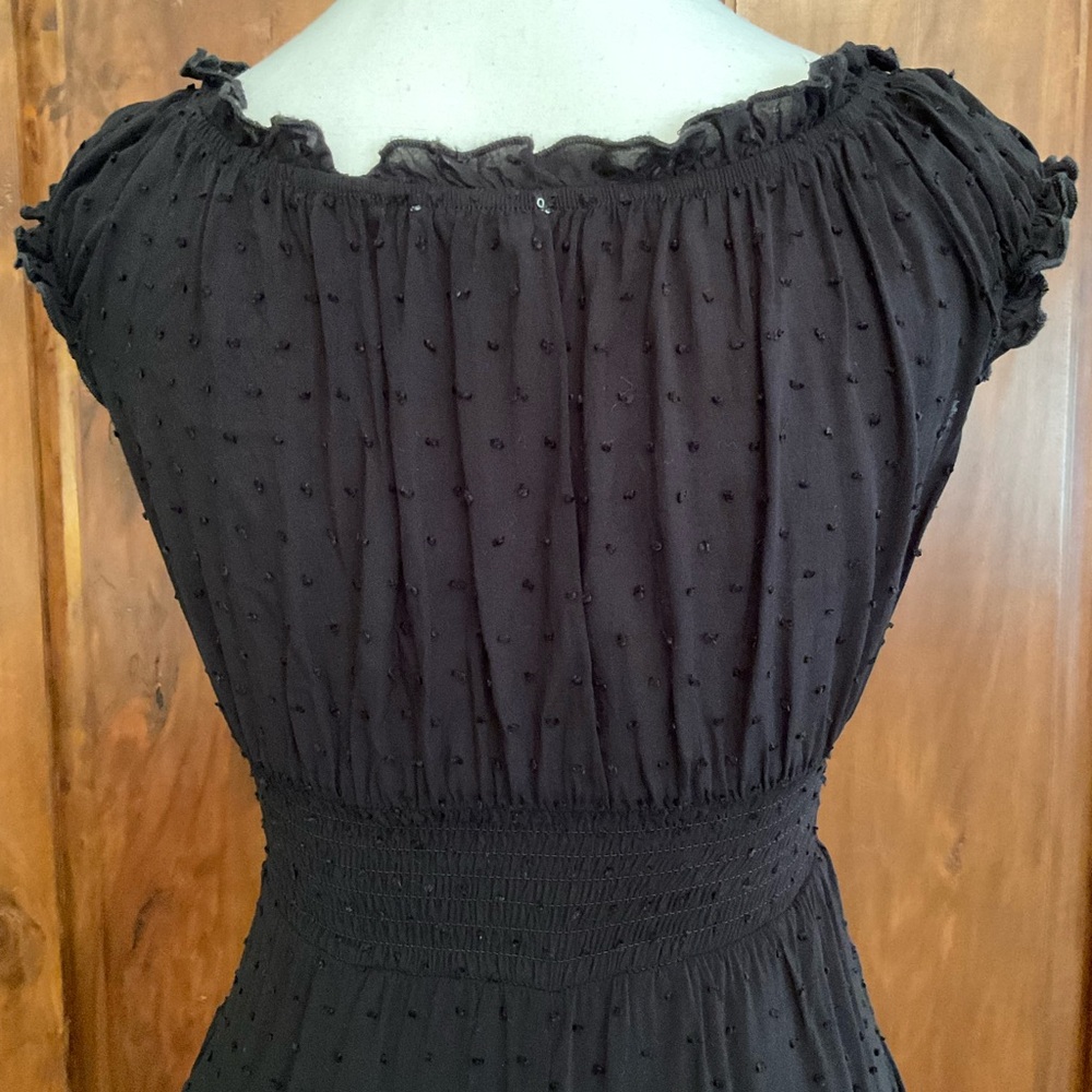 Chic Black Ruffled Romper - Picture 9 of 12